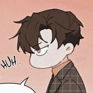 🐈‍⬛ a6ea62be HUH.. Cartoon, Figur, Ausdruck, Hä? whatsapp sticker