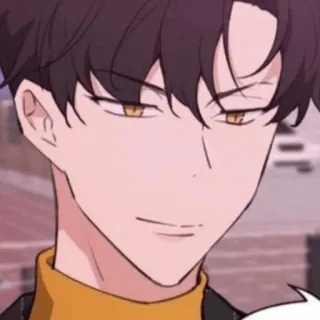 🎗 e08db591 애니메이션, 만화, 만화, 캐릭터, 남자, 미소, 미술 telegram sticker