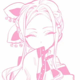 💗 03436c62 Anime, Manga, Roze, Schattig, Meisje, Illustratie telegram sticker