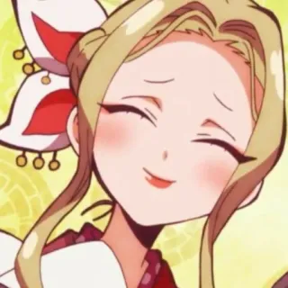 💗 130e0144 anime, vrouw, glimlachend, personage, manga, schattig, blij telegram sticker