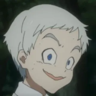 🥴 71160b1f Norman The Promised Neverland Anime, Manga, The Promised Neverland, Norman, Stiker, Kartun, Karakter telegram sticker