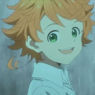 😀 a71bed2c Emma The Promised Neverland Anime, Karakter, Emma, The Promised Neverland, Manga, Animasi telegram sticker