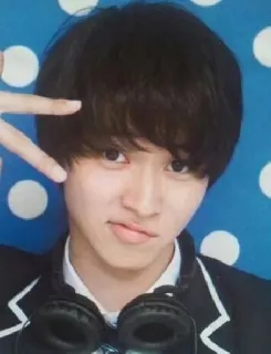 ✌️ 0b7ff7d4 ポートレート, 男性, ティーン, アジア人, 人物, ヘッドホン telegram sticker