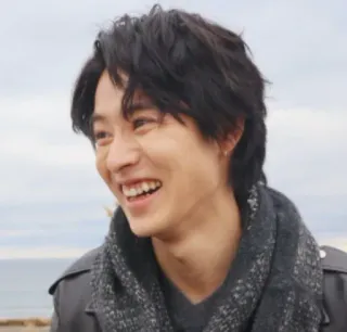 😂 2163a639 人物, 男性, 笑顔, ポートレート, 幸せ, スカーフ, ジャケット telegram sticker