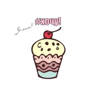 🍰 8b398e10 #хочу! คัพเค้ก, หวาน, อาหาร, ของหวาน, เชอร์รี่, อยากได้, อยากได้ telegram sticker