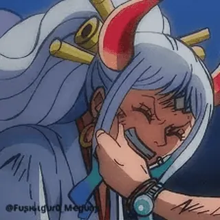 😂 187d849f Yamato One Piece Anime, One Piece, Yamato, Personnage, Sourire whatsapp sticker