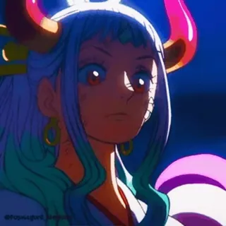 ☺️ a7ad2c79 Yamato One Piece Anime, One Piece, Yamato, Personnage, Manga whatsapp sticker