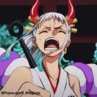 🏃 ae84ffa5 Yamato One Piece @Fushiguro_Megumi Anime, One Piece, Yamato, Manga, Fan art whatsapp sticker