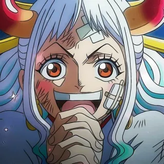 🙏 1a69654f Yamato One Piece Anime, One Piece, Yamato, Manga, Cartoon, Charakter, Aufkleber telegram sticker