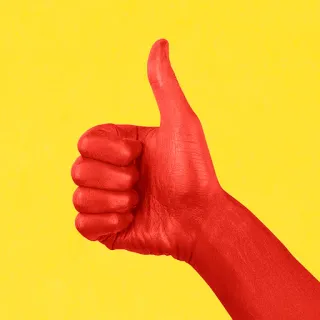 👍 df3cafe8 pouce levé, geste de la main, positif, accord, succès, approbation telegram sticker