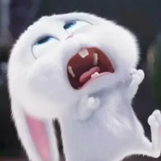😫 f5c11a0a Snowball The Secret Life of Pets Snowball, rabbit, bunny, The Secret Life of Pets, cute, animated, movie character telegram sticker