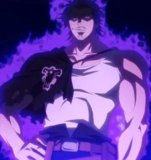 👿 3a9ab645 Yami Sukehiro Black Clover Anime, Black Clover, Yami, Yami Sukehiro, Manga, Capitaine, Magie telegram sticker