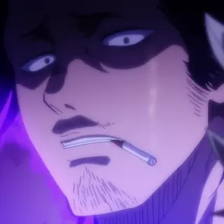 ☘️ 4465d750 Yami Sukehiro Black Clover anime, black clover, yami, yami sukehiro, captain, magic knight telegram sticker