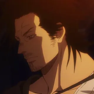 🚬 bf01da0e Yami Sukehiro Black Clover anime, manga, Yami Sukehiro, Black Clover, character telegram sticker