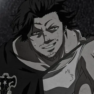 🖇️ 58800ab6 Yami Sukehiro Black Clover Yami Sukehiro, Black Clover, Anime, Manga, Capitán, Magia, Magia Oscura telegram sticker