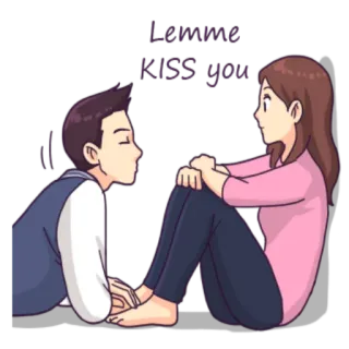 You and I: Intimate telegram stickers