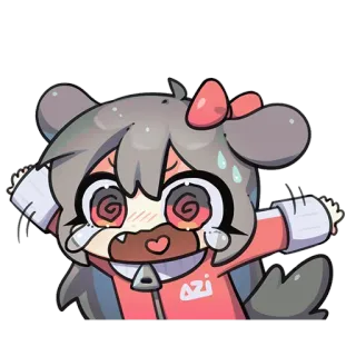 🎀 7fd6227d Azi อนิเมะ, การ์ตูน, น่ารัก, คาวาอิ, จิบิ, สติกเกอร์, ตัวละคร telegram sticker