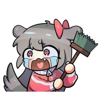 🎀 ea276b9b การ์ตูน, ร้องไห้, เศร้า, น่ารัก, อนิเมะ, คาวาอิ telegram sticker