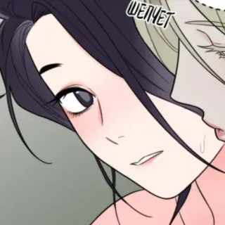 🔖 6718c38b Шепчет ผู้หญิง, ใบหน้า, ตา, ผม, คน, สติกเกอร์ telegram sticker