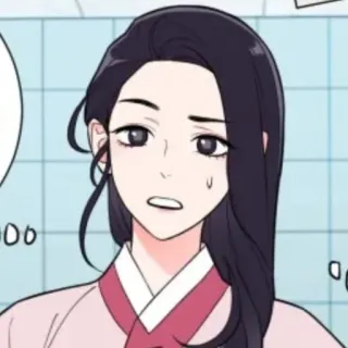 🔖 e4dc11ea ผู้หญิง, การ์ตูน, คน, ผมยาว, เกาหลี, ชุดไทย telegram sticker