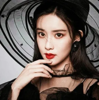 🍓 7a63647b potret, wanita, mode, model, kecantikan, topi telegram sticker