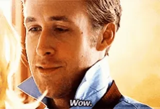 😯 36de0131 Wow. มีม, ปฏิกิริยา, ว้าว, สีหน้า, ประหลาดใจ telegram sticker