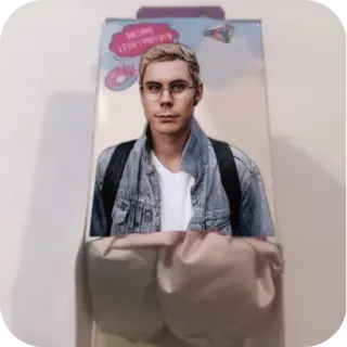 👖 e7c6a891 HOME
TEACHER Mann, Brille, Jeansjacke telegram sticker