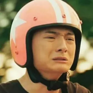 😭 1c0eb55d 人, ヘルメット, 泣く, 悲しい, ピンクヘルメット, 感情的 telegram sticker