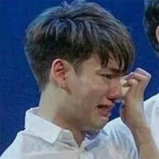 🥺 dfbff23a 泣く, 悲しい, 動揺, 感情的, 男, 涙 telegram sticker