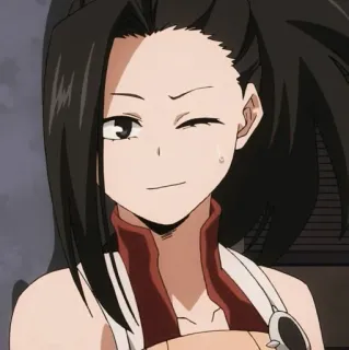 🖤 1fe00ed2 Momo Yaoyorozu My Hero Academia Anime, Manga, Momo Yaoyorozu, My Hero Academia telegram sticker