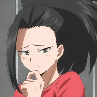 🖤 aa381053 Momo Yaoyorozu My Hero Academia Momo Yaoyorozu, My Hero Academia, Anime, Karakter, Pahlawan, Seragam sekolah, Ekor kuda telegram sticker
