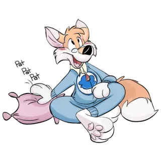 🛏 2e3b36a9 Pat
Pat
Pat lis, kreskówka, piżama, poduszka, sen, zwierzę, słodki telegram sticker