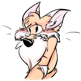 🦊 d4667f0d Kreskówka, Zwierzę, Lis, Furry, Słodki telegram sticker