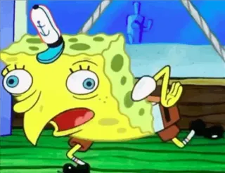 🔰 561e373d Spongebob 海绵宝宝, 卡通, 中指, 搞笑, 尼克儿童频道 telegram sticker