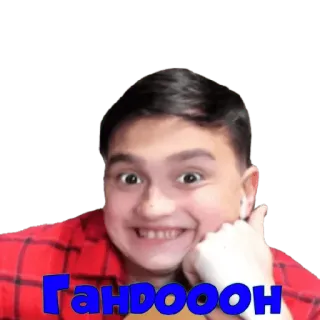 😁 0a3fe8b9 Гандоооон xúc phạm, meme, biểu cảm, người, chân dung telegram sticker