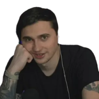 😏 258b1aa3 người, đàn ông, chân dung, khuôn mặt telegram sticker