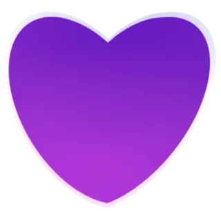 💜 6d60c976 cuore, amore, viola, simbolo, emozione telegram sticker