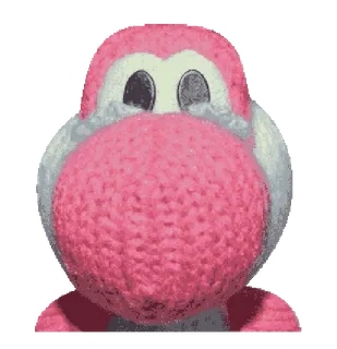 🥺 5e199623 Yoshi Йоши, персонаж видеоигры, Nintendo, розовый Йоши telegram sticker