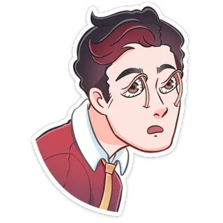 👀 225c771b pria, anime, stiker, karakter, kartun telegram sticker