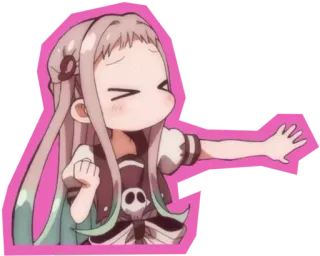 😍 0038f593 Nene Yashiro Toilet-bound Hanako-kun Anime, Personage, Schattig, Manga, Nene Yashiro, Toilet-gebonden Hanako-kun telegram sticker