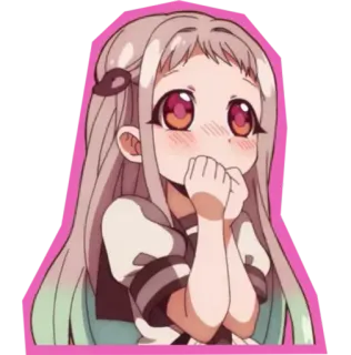 😍 f018fab8 Nene Yashiro Toilet-bound Hanako-kun anime, meisje, schattig, manga, yashiro, nene, school telegram sticker