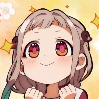 🤍 2598407e Nene Yashiro Toilet-bound Hanako-kun anime, cartoon, cute, girl, hanako-kun, Nene Yashiro, character telegram sticker