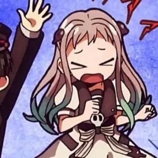 🤍 5246e76d Yashiro Nene Toilet-bound Hanako-kun anime, cartoon, girl, shocked, cute, Toilet-bound Hanako-kun telegram sticker