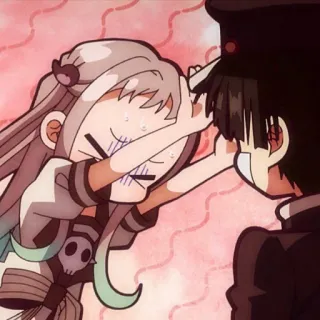 🤍 5d673c9c Nene Yashiro Toilet-bound Hanako-kun anime, manga, cute, funny, school, supernatural, comedy, romance telegram sticker