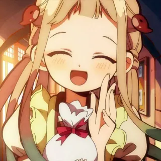 🤍 ccb59779 Yashiro Nene Toilet-Bound Hanako-kun anime, girl, cute, smiling, Yashiro Nene, Toilet-Bound Hanako-kun, character, fanart telegram sticker