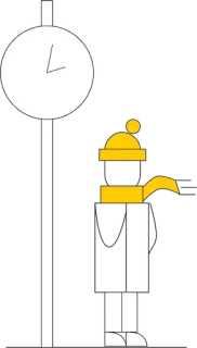 🚶 25dd2283 zegar, zima, czapka, szalik, buty, śnieg telegram sticker