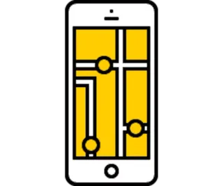 📱 d303cf79 mapa, telefon, gps, lokalizacja, trasa telegram sticker