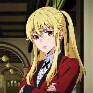 💗 0e036f6a Mary Saotome Kakegurui Anime, Manga, Judi, Sekolah, Mary Saotome, Kakegurui, Serius telegram sticker