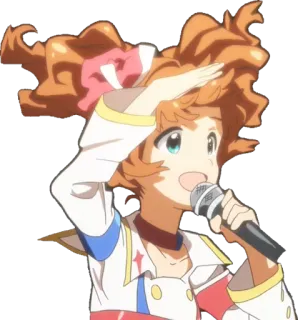 😃 f18ca37d Anime, Cantare, Microfono, Idol, Carino, Esibizione telegram sticker