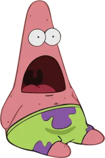 😮 3c00b5ce Patrick Star SpongeBob SquarePants Patrick Star, SpongeBob Schwammkopf, Cartoon, Nickelodeon, Schockiert, Überraschung whatsapp sticker